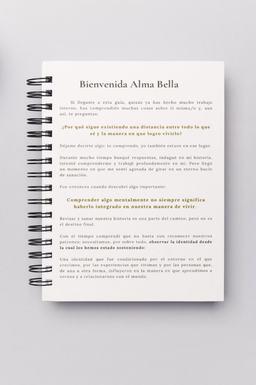 Página de bienvenida de la Guía de Autoconocimiento y Transformación Consciente
